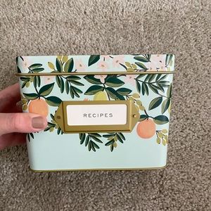 NEW Rifle Paper Co. Recipe Box - never used